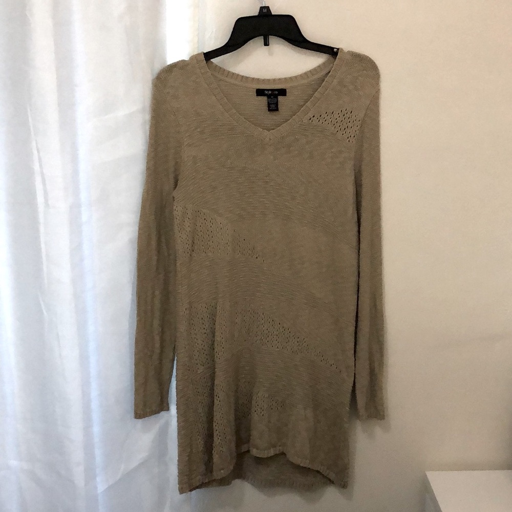 Tan Winter Sweater dress